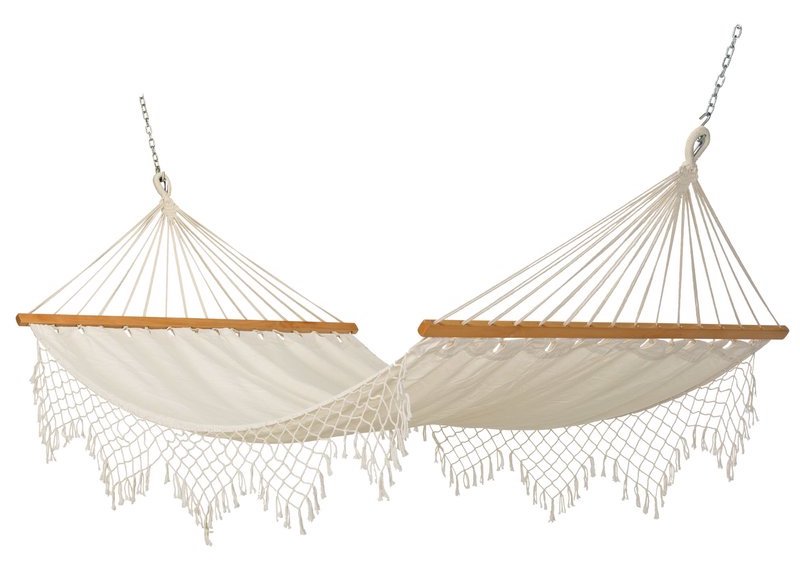 Bohemian Blithedale Canvas Tree Hammock with Fringe