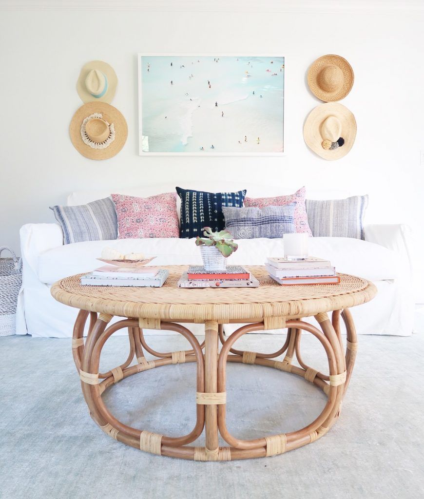 Coastal Rattan Coffee table via purejoyhome