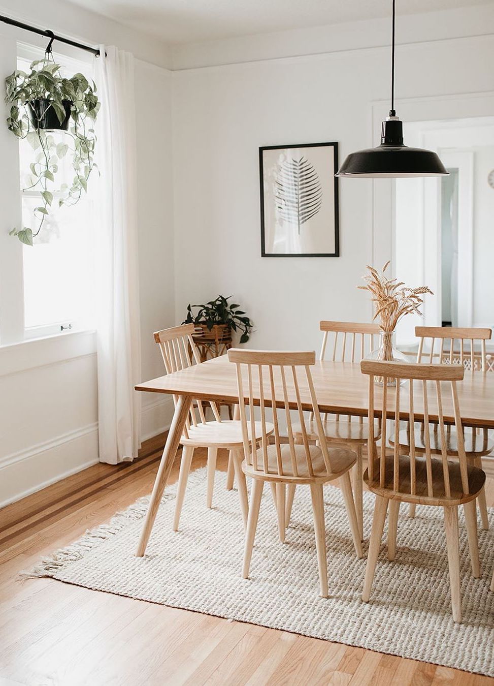 side chair and table