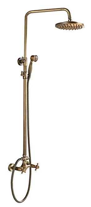 Nostalgia Retro Shower Faucet with Shower Set Brass Antique Art duschbbrause 