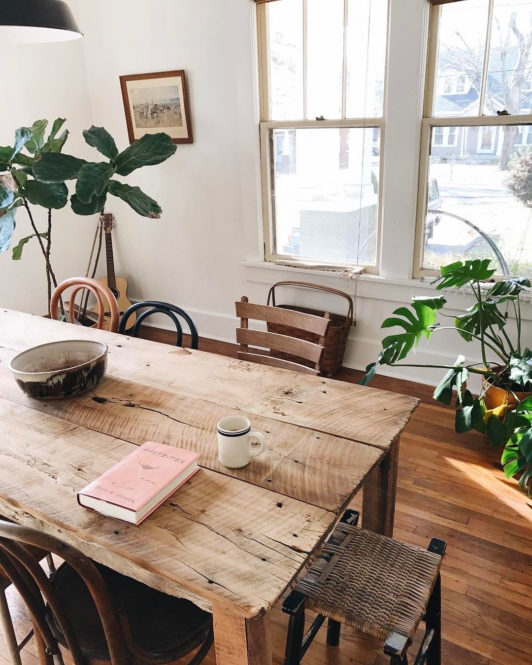 rustic style kitchen table