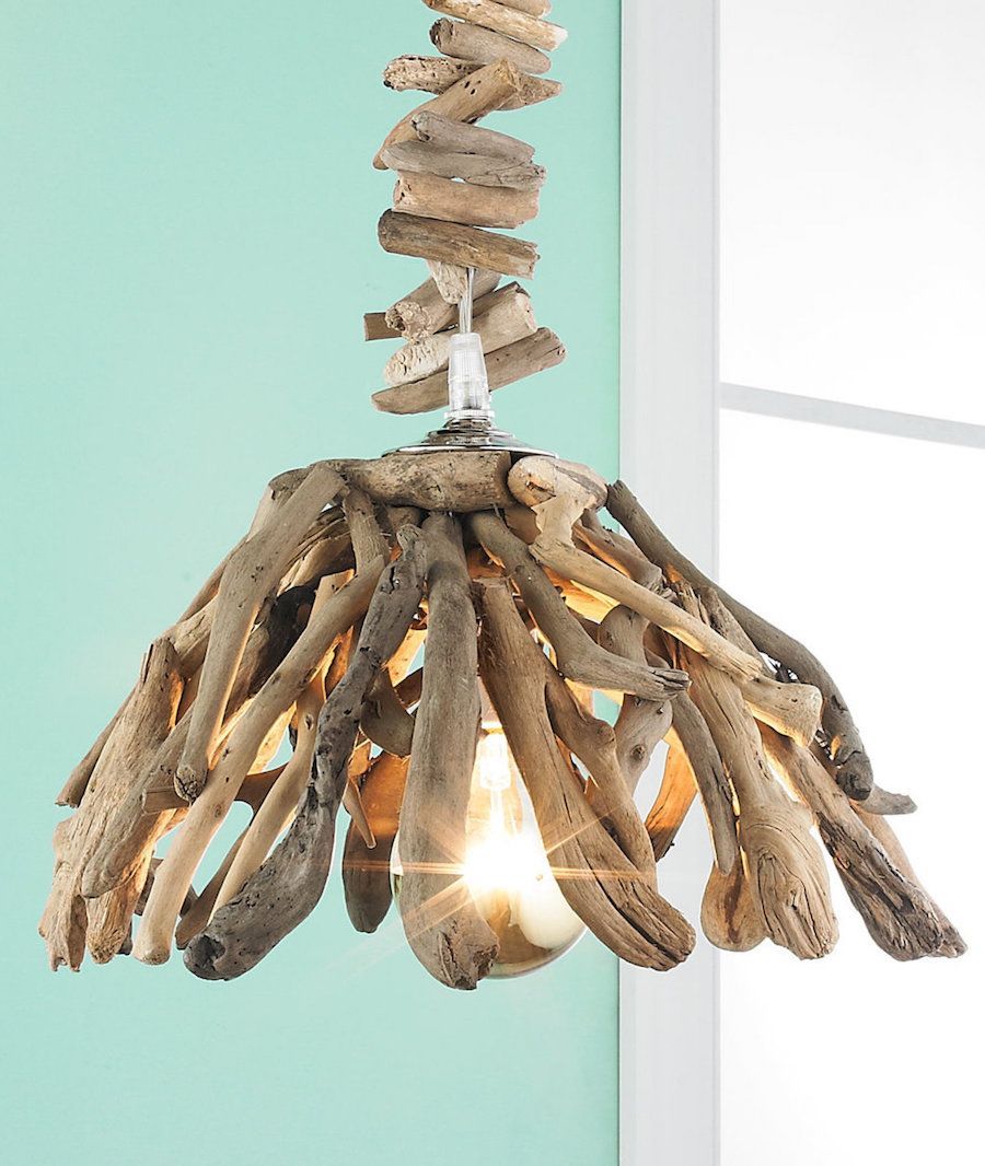 Driftwood Chandelier - Coastal chandelier ideas