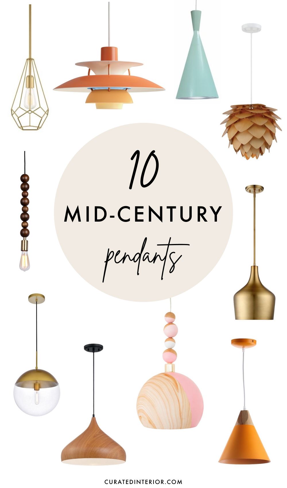 10 Mid-century Modern Pendants