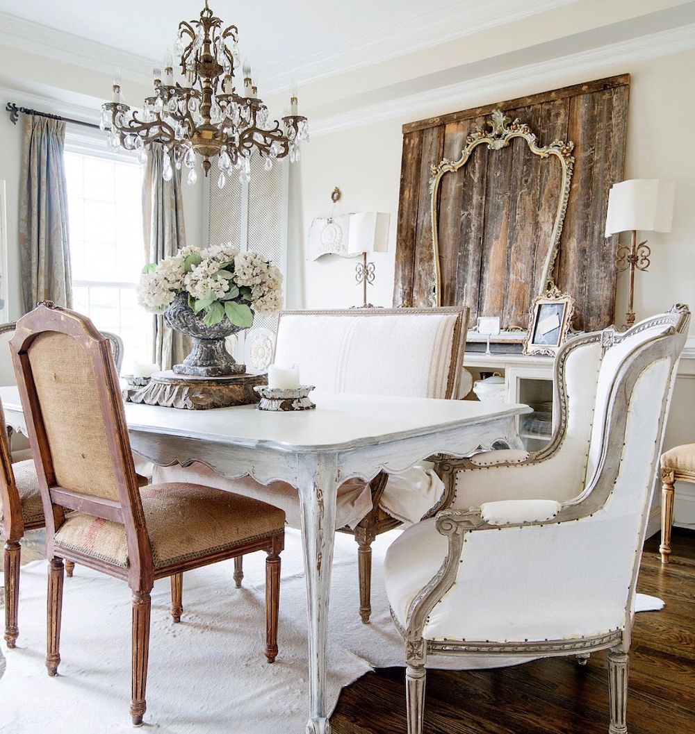 French country dining room via Romantic Homes