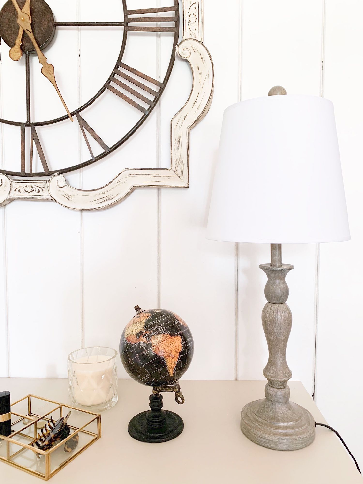 Vintage Chic Console Table Decor