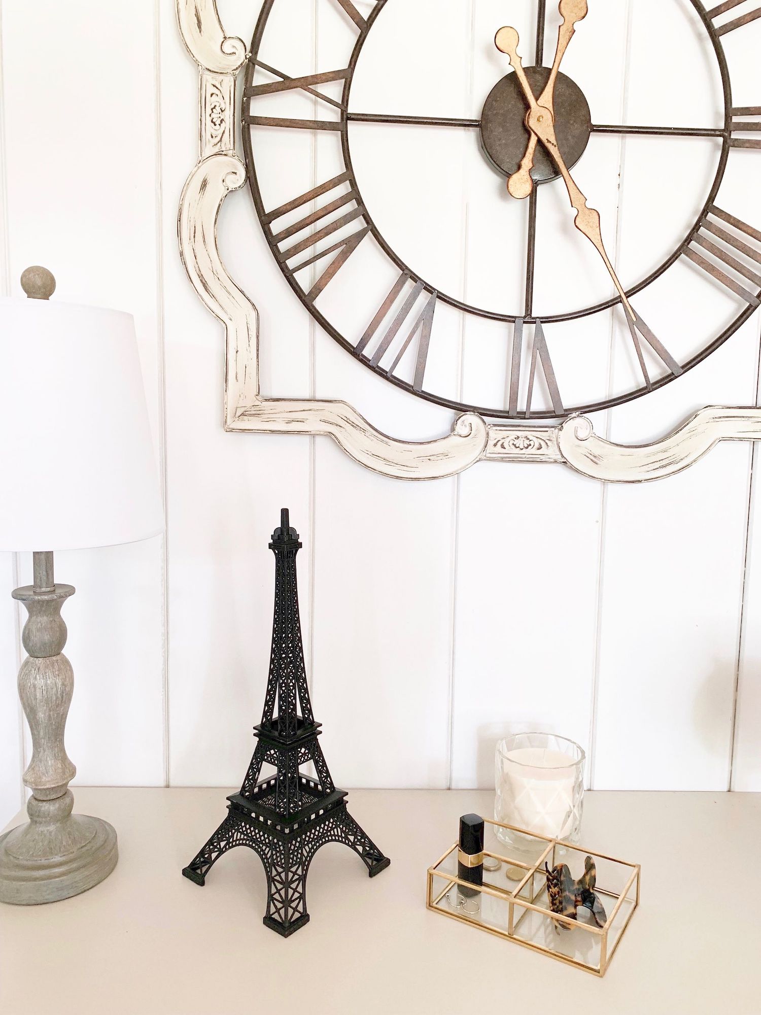 Vintage Chic Console Table Decor