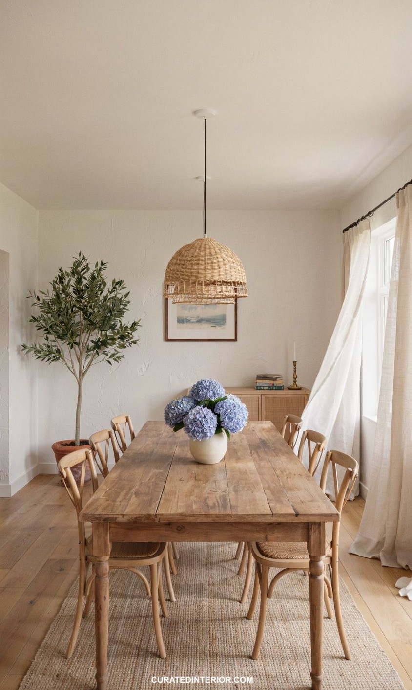 What is a Side Chair rattan modern coastal dining room design curatedinterior