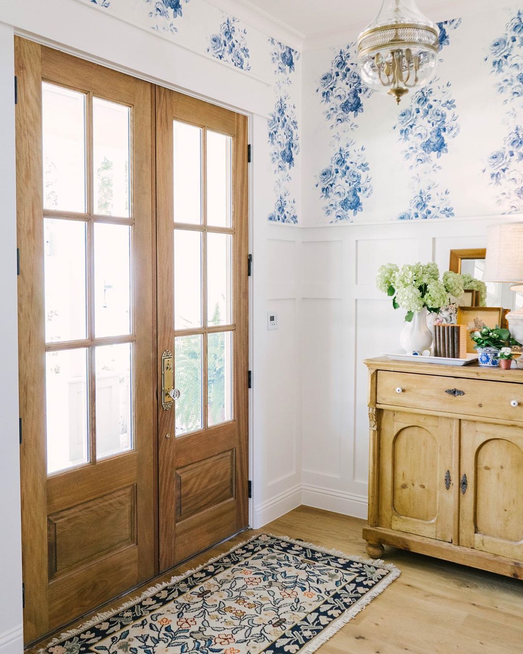 Vintage Entryway via Blooming Ivy Lane