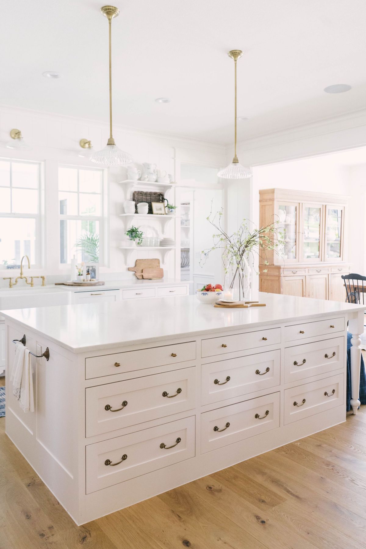 Vintage Kitchen island via Farmhouse Living