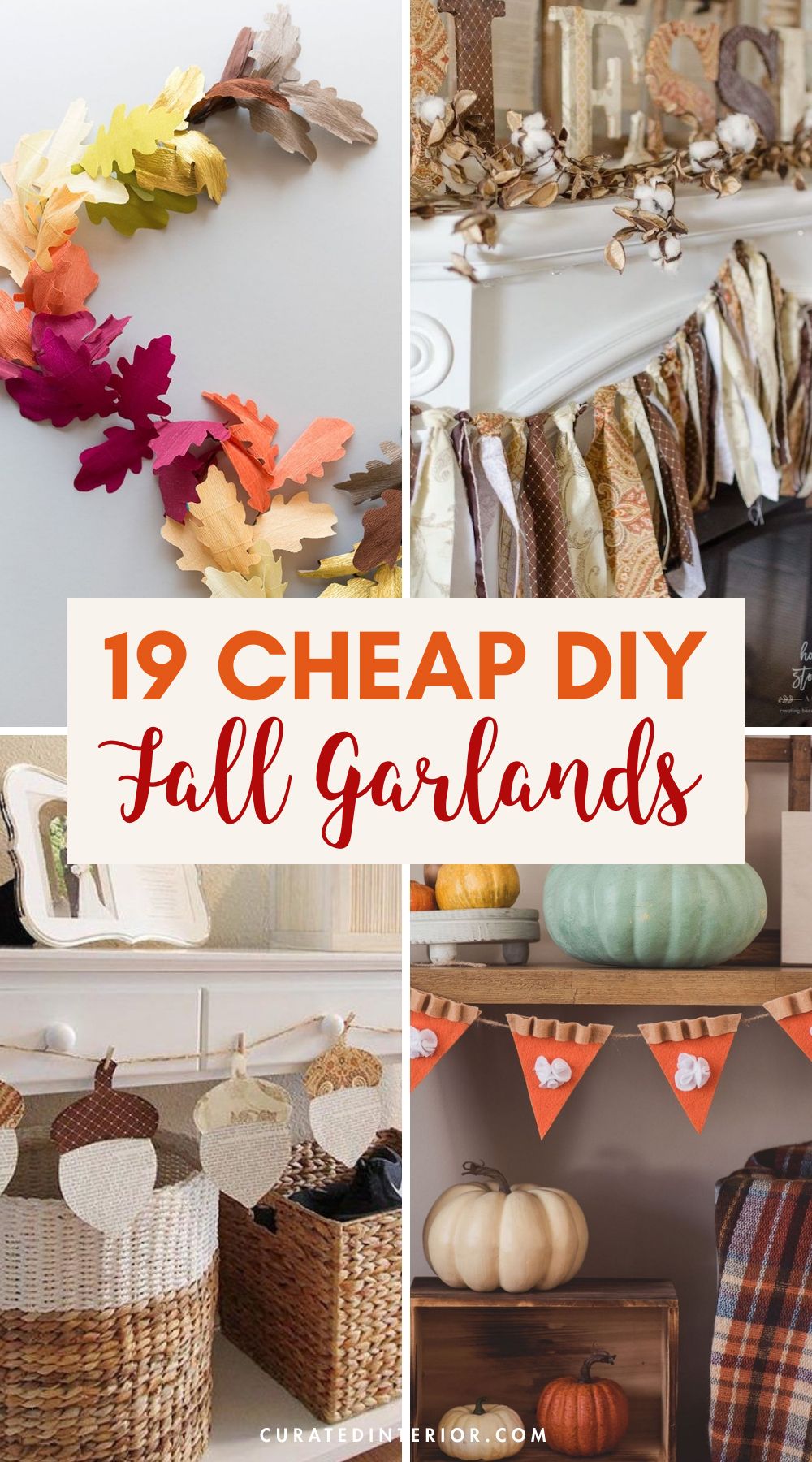 19 Cheap DIY Fall Garlands to Make