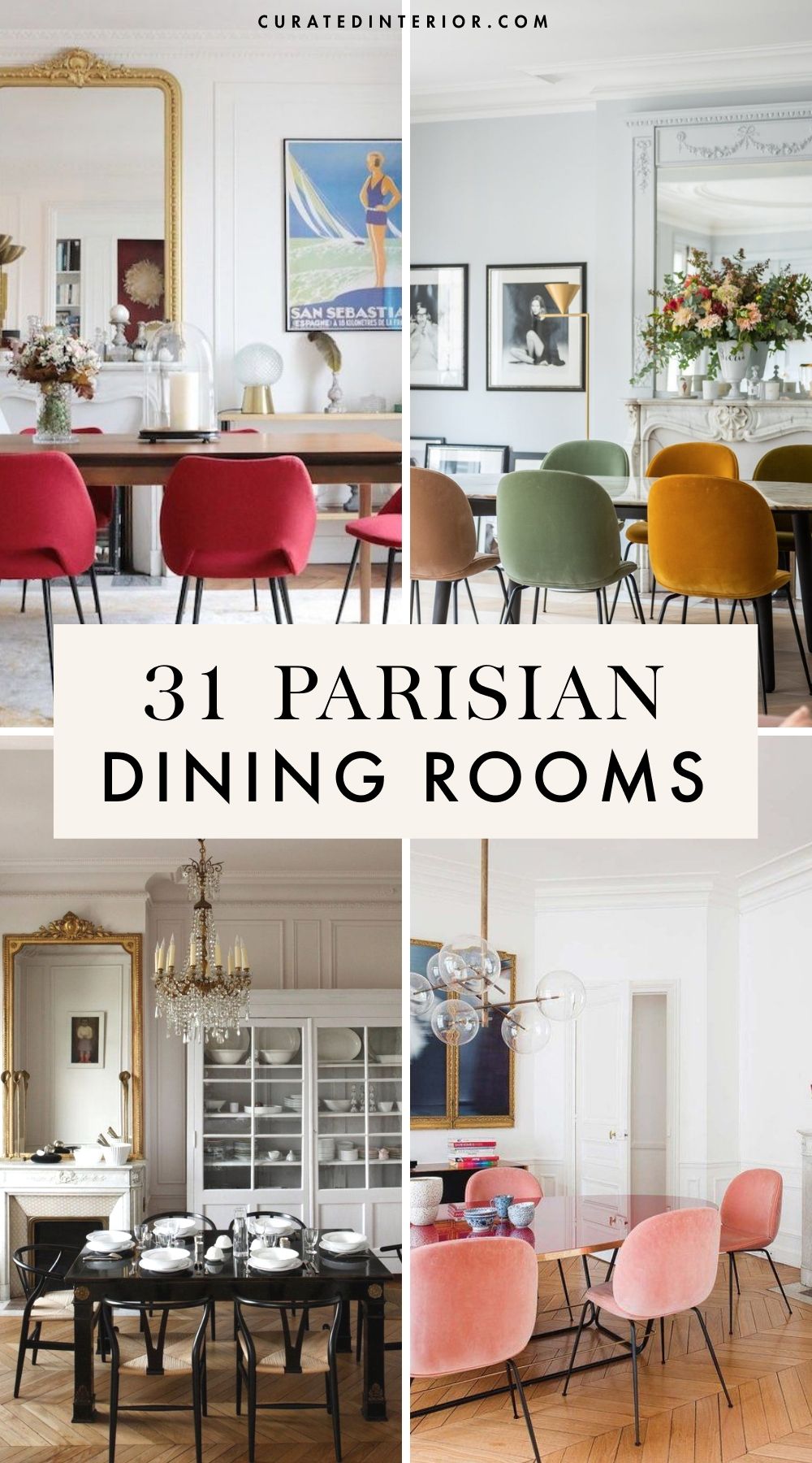 31 Beautiful Parisian Dining Rooms, Modern Dining Room Sideboards And Buffets Paris