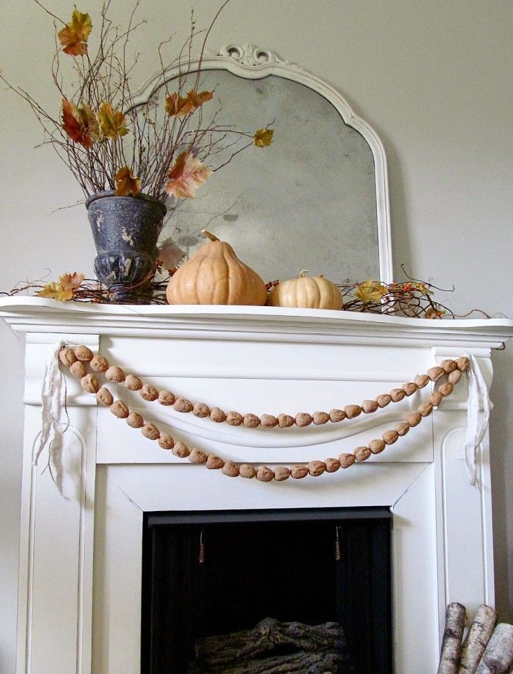 DIY Walnut Garland via hymnsandverses