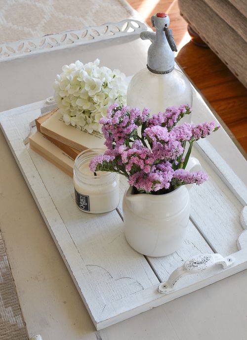 Easy DIY Farmhouse Tray via sarahjoyblog