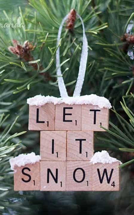 Let it snow Scrabble Ornament via craftsbyamanda