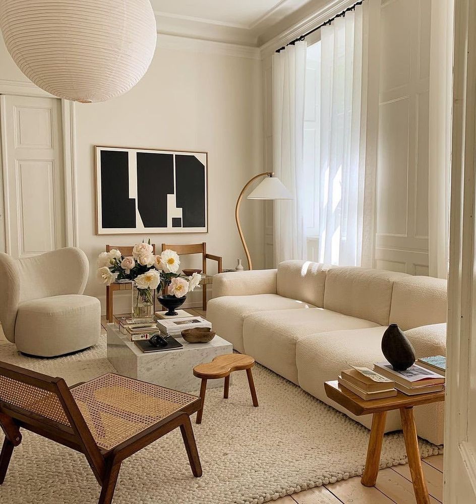 Neutral Living Room via @sedselroug