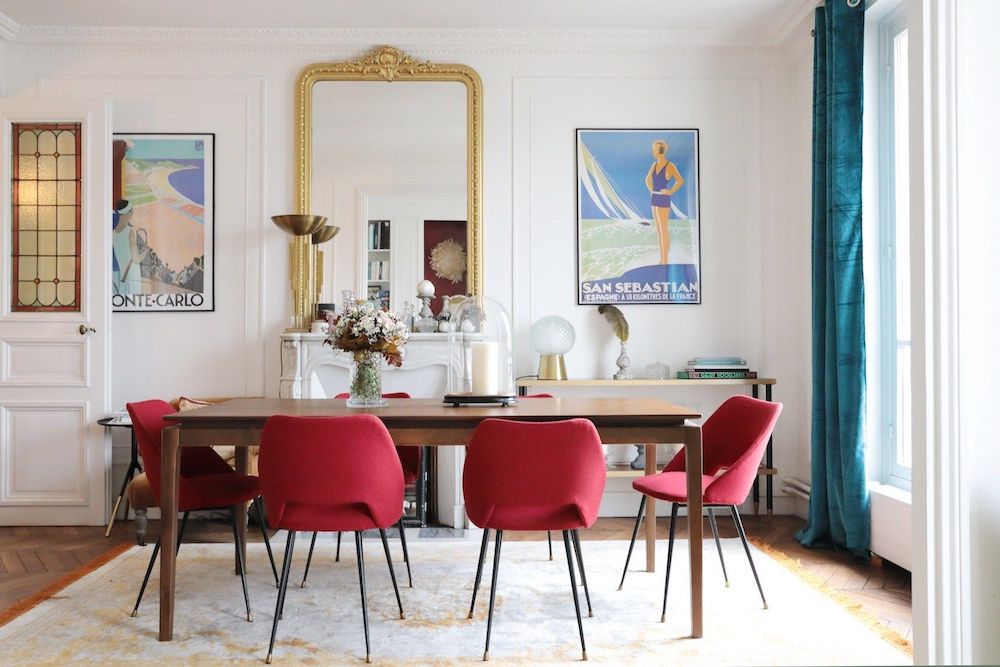 Parisian dining room via Hello-hello Camille Omerin