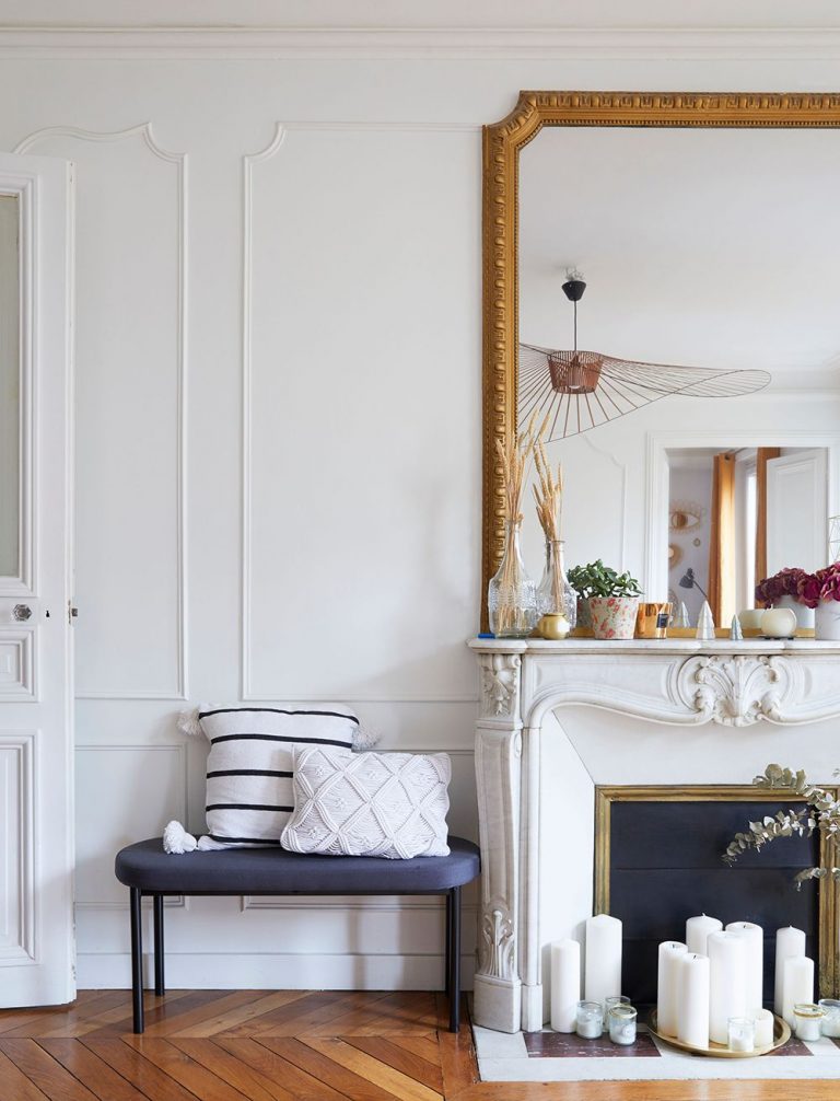 27 Parisian Fireplaces & Mantel Decor Ideas