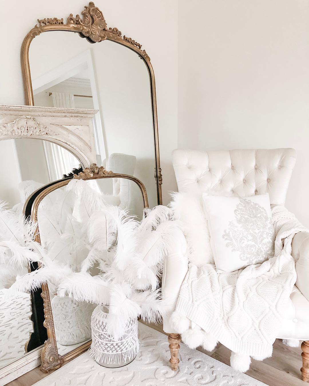 Three layered mirrors via @ivorylanehome