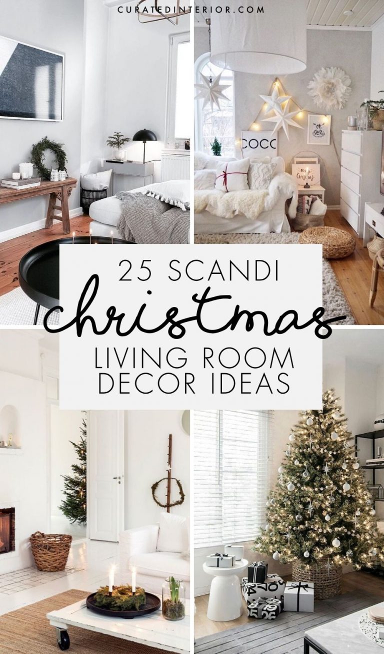 25 Scandinavian Christmas Living Room Decor Ideas