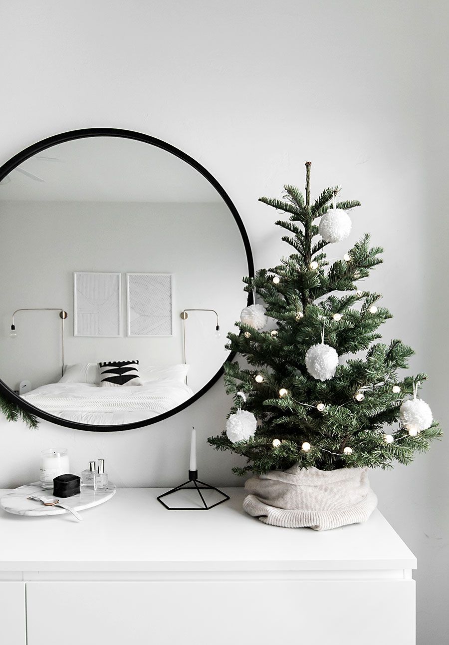 Christmas tree on Bedroom Dresser via homeyohmy