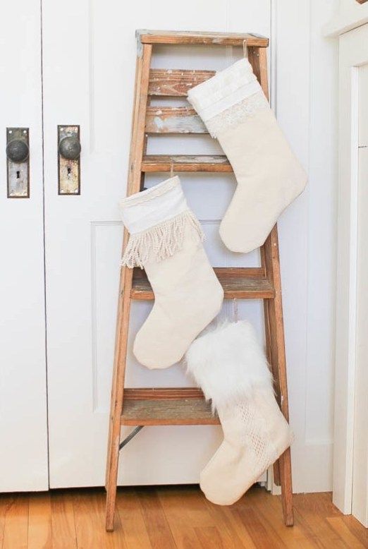 Farmhouse Style Christmas Stockings Craft via makingitinthemountains