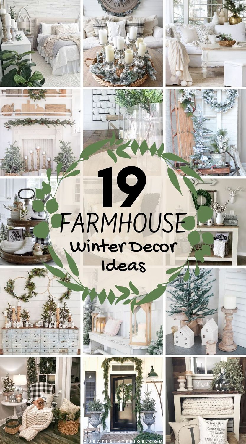 19 Farmhouse Winter Decor Ideas