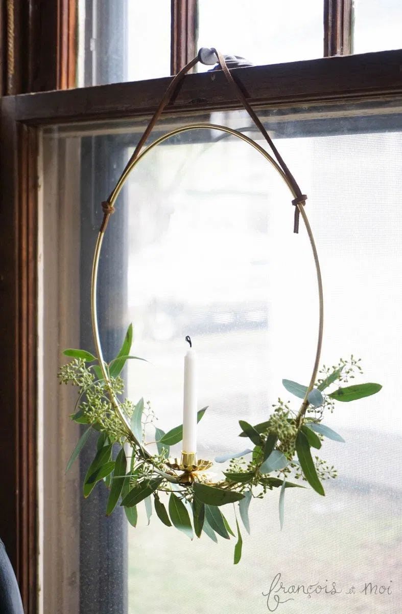 DIY Candle Wreath via francoisetmoi