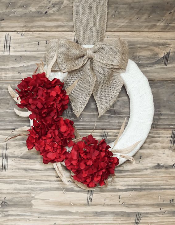 DIY Hydrangea Christmas Wreath via simplydesigning