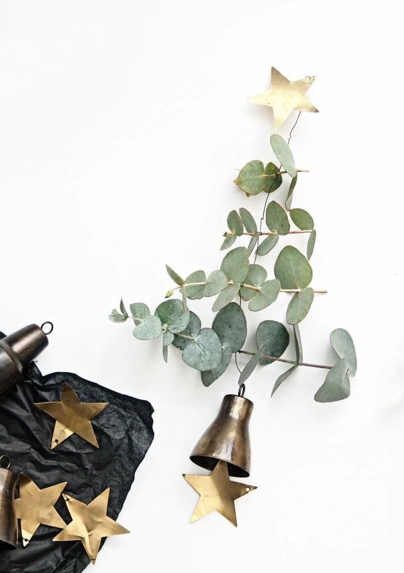 DIY Scandi Eucalyptus Christmas Trees via monsterscircus