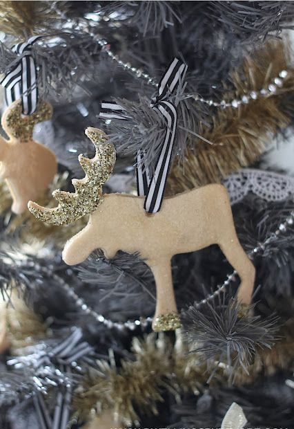 DIY Scandi Moose Ornament via dwellingsbydevore