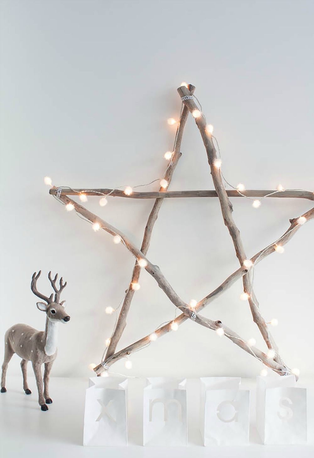 DIY Scandinavian Christmas Decorations String Light Star Decor Louise de Miranda