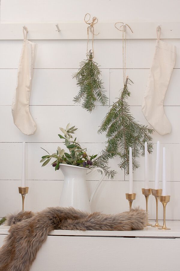 Scandinavian Christmas Entryway Decor Decor via twelveonmain2