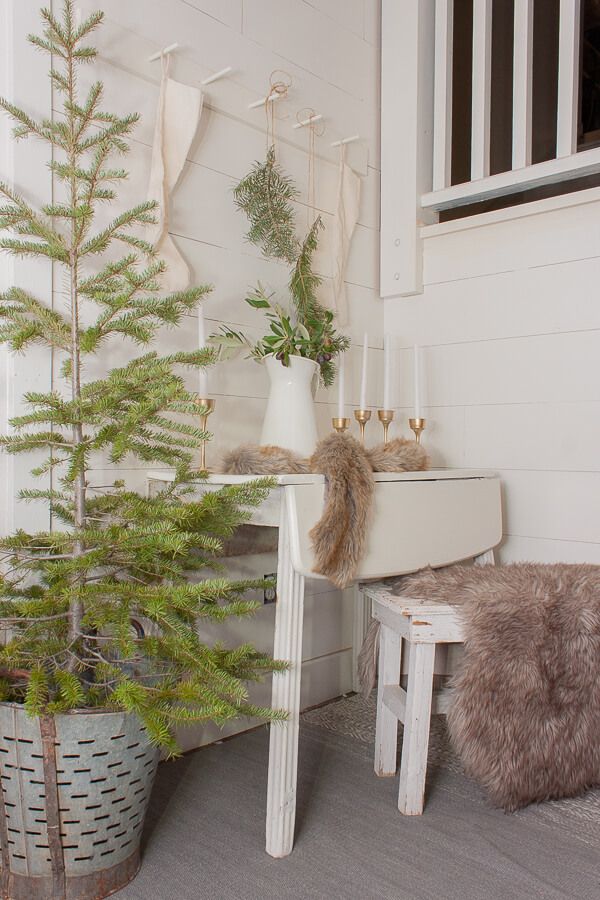 Scandinavian Christmas Entryway Decor Decor via twelveonmain3