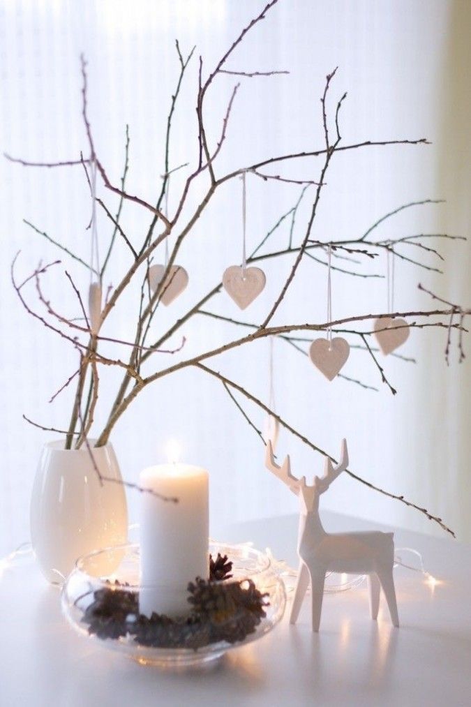 Scandinavian Tree Branch Christmas Decor