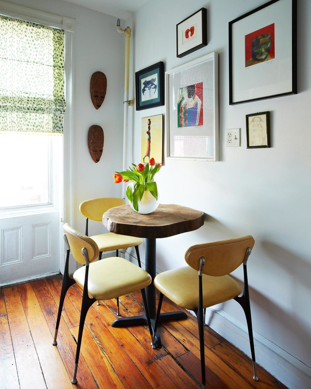Table Against the Wall via Danielle Colding Design