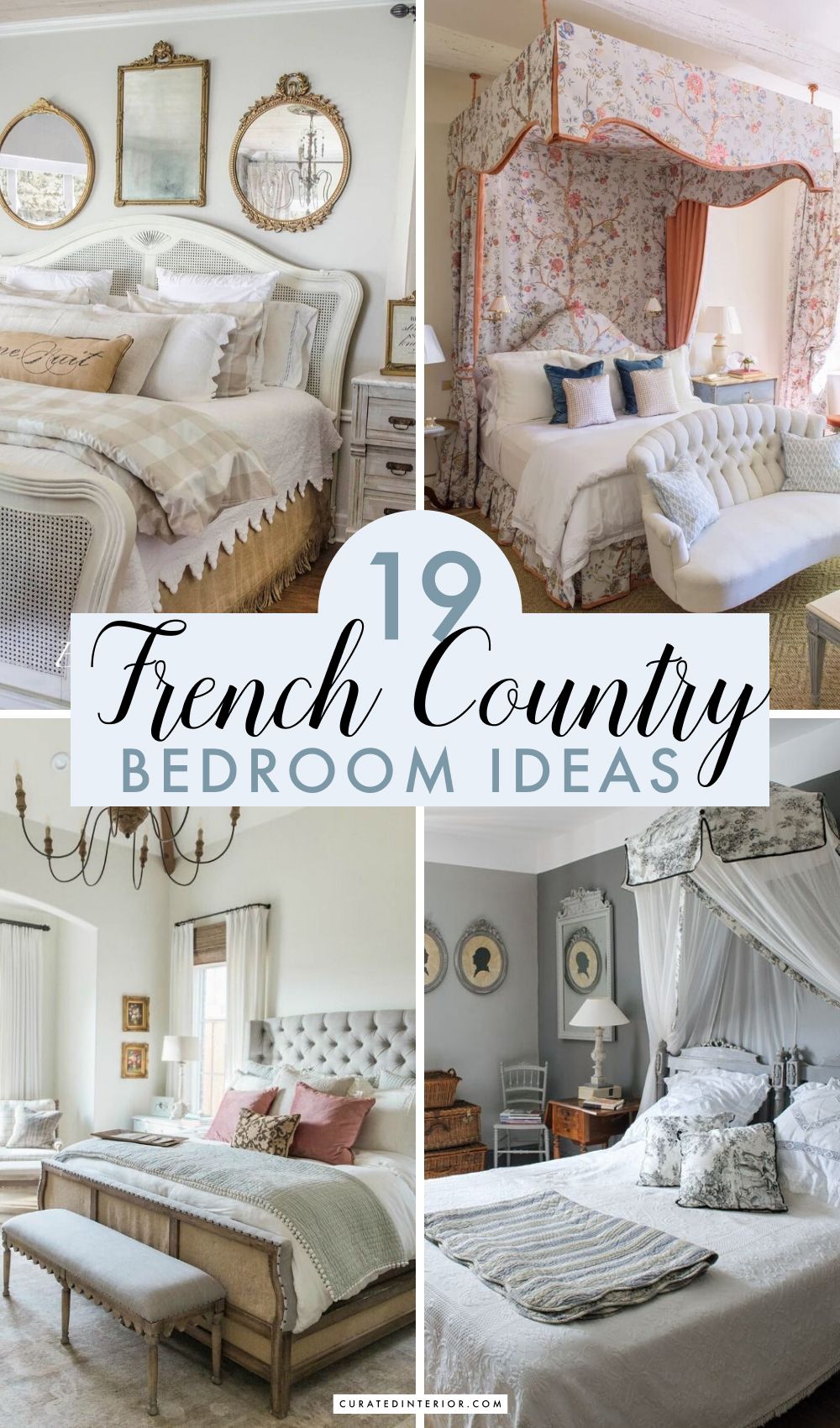 40 French Country Bedrooms To Make You Swoon