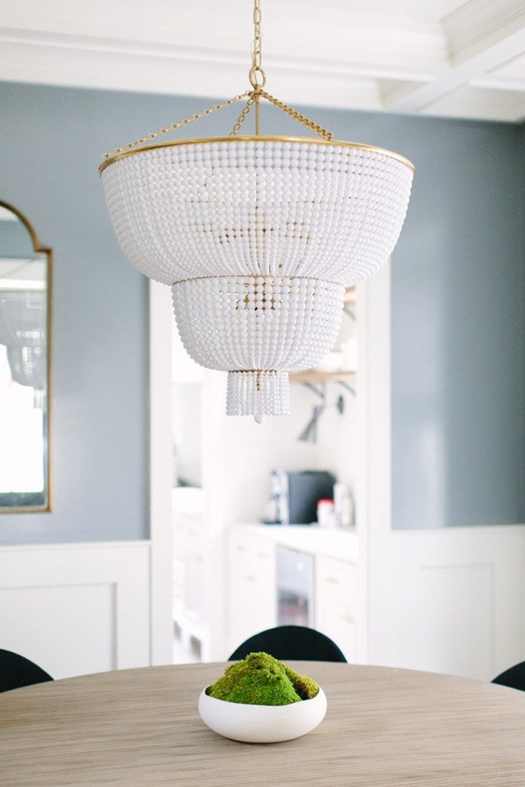 dining room beaded chandelier