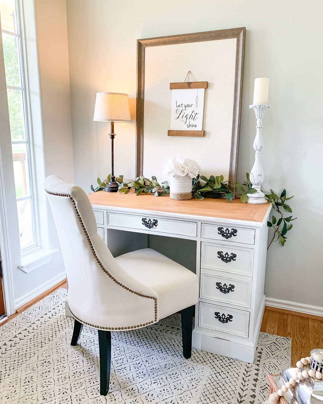 farmhouse desk and chair