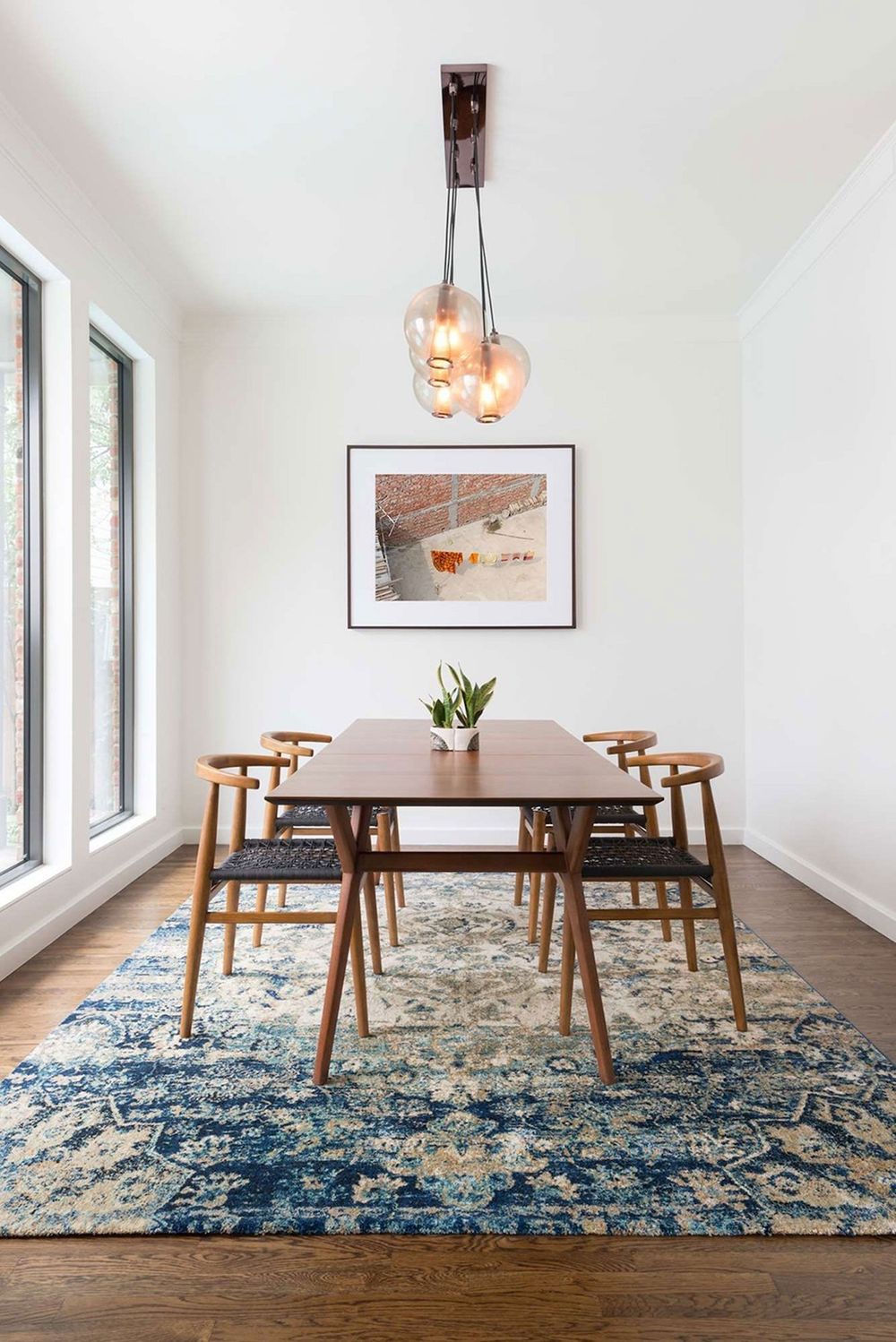 Mid-century modern dining tables via Loloi Rugs