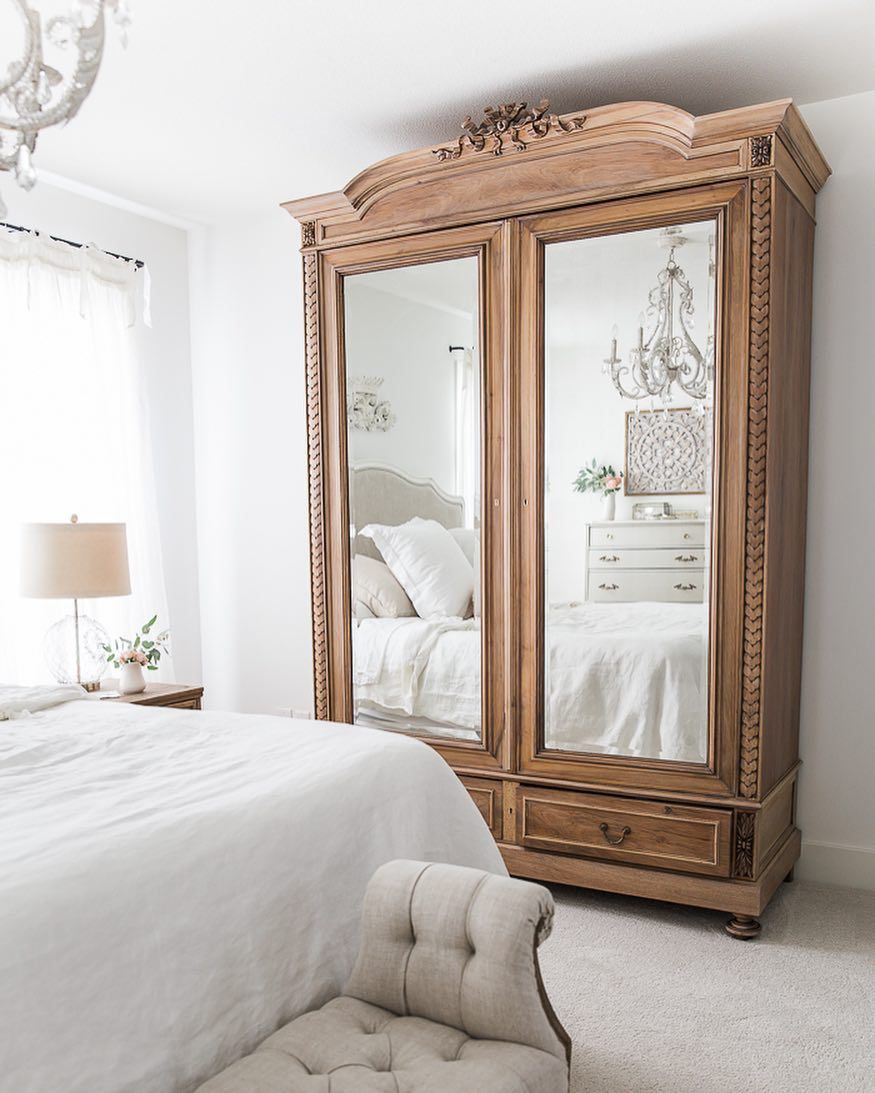 17 French Country Armoires With Charm   French Country Armoire For Bedroom @somuchbetterwithage 