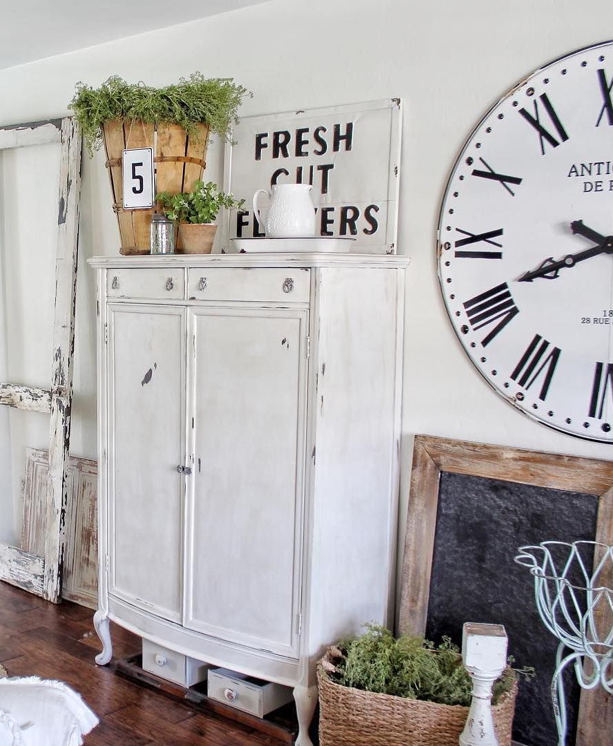 French Country Armoire for Living Room via @simplyfrenchmarket
