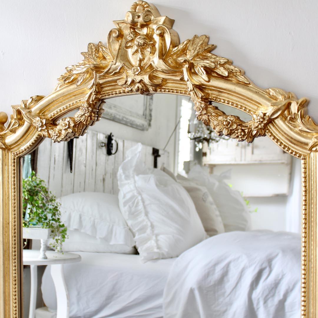 Gold French Country Mirror via @simplyfrenchmarket