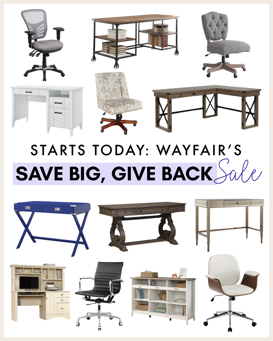 Wayfair's Save Big Give Back Sale Starts TODAY!