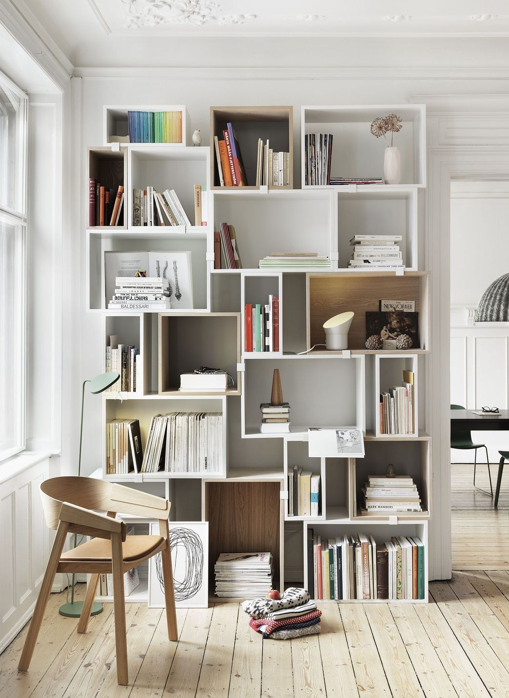 Stuen Narrow Tall Bookcase - Scandinavian Designs