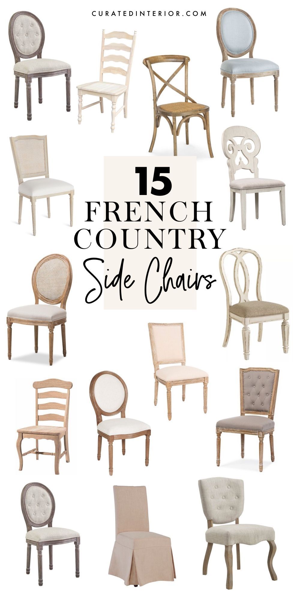 15 Beautiful French Country Side Chairs