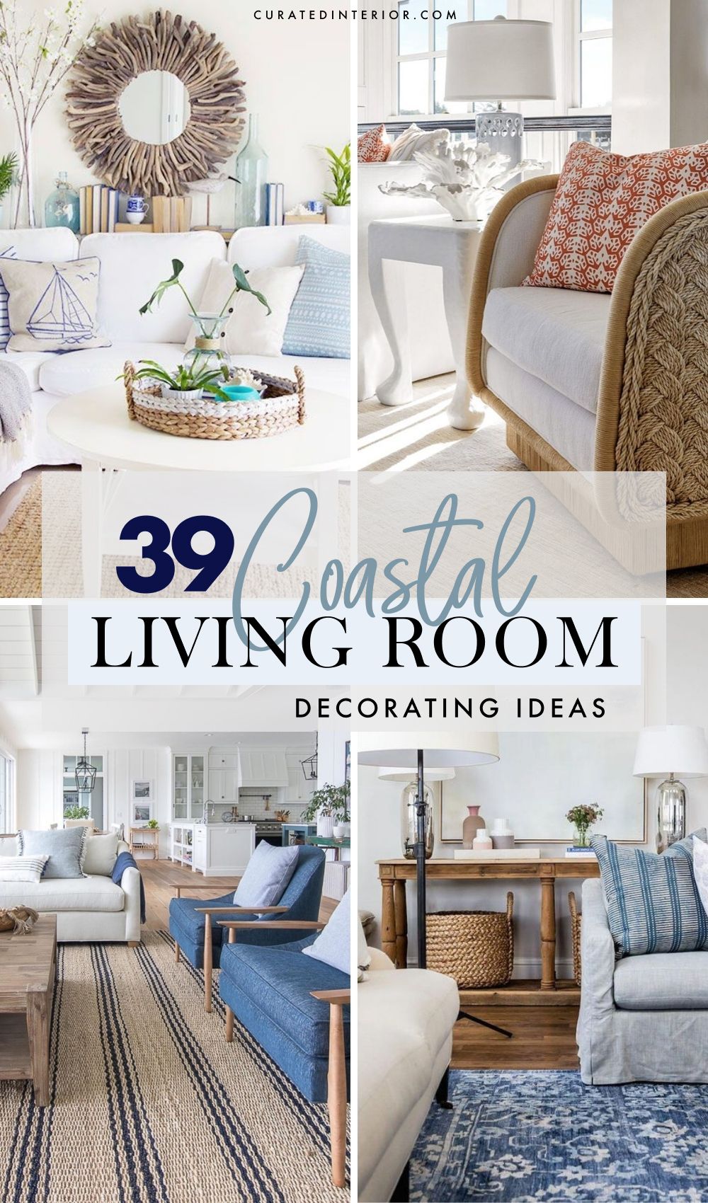39 Coastal Living Room Decor Ideas with Modern Style