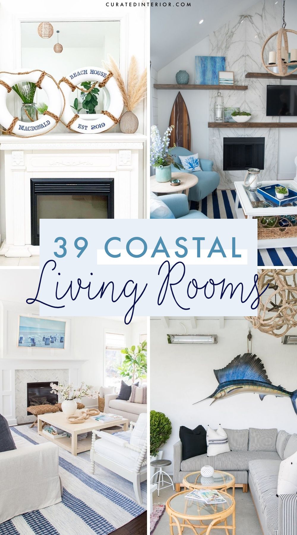 39 Coastal Living Rooms To Inspire You, Beachy Living Rooms