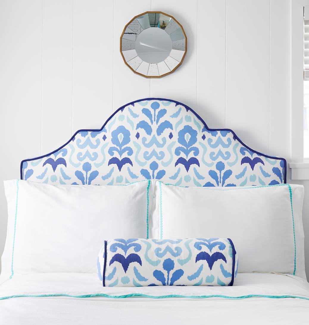 White coastal clearance headboard