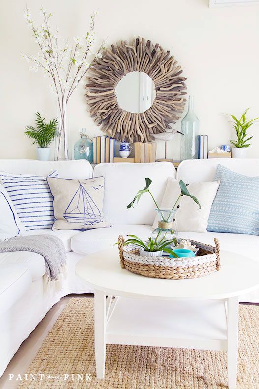 39 Coastal Living Room Ideas To Inspire You, Beachy Living Room Decor