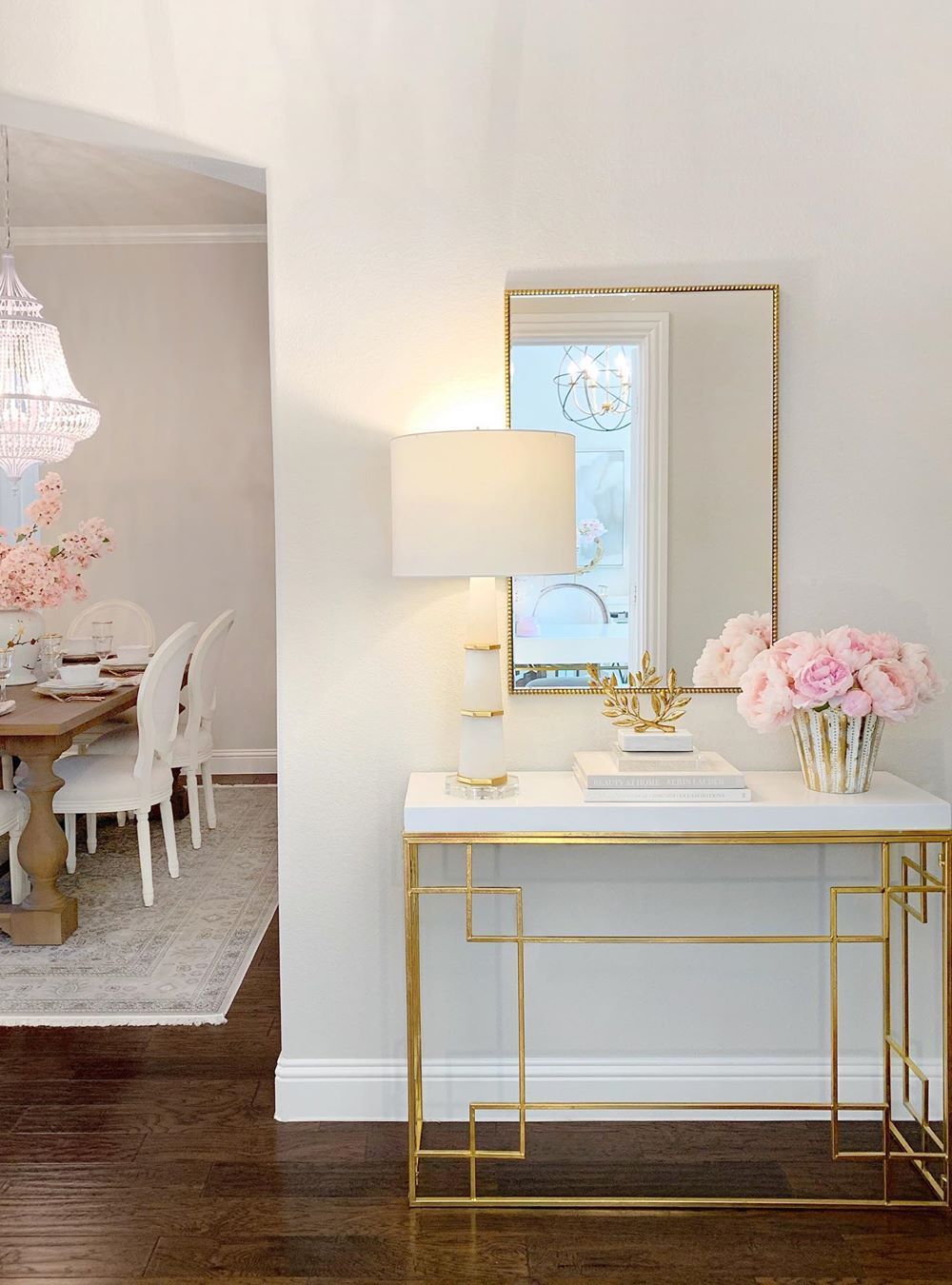 Glam Console Table via @thedecordiet